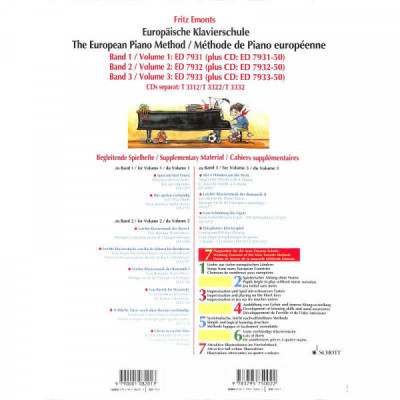 Europäische Klavierschule Band 1