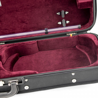 J. Winter Leichter Holzkoffer für Violine JW 3023 schwarz/rot