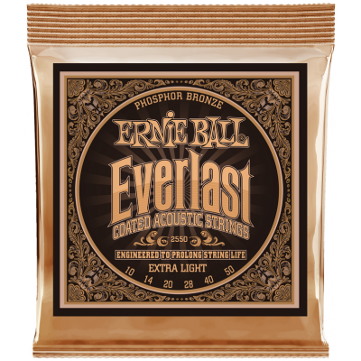 ERNIE BALL Saitensatz Everlast Phosphor Bronze, Extra Light 10-50