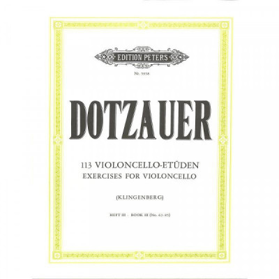 Dotzauer - 113 Violoncello-Etüden Band3