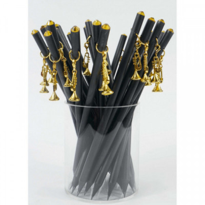 Bleistift mit Trompetenanhänger