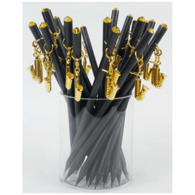 Bleistift mit Saxophonanhänger