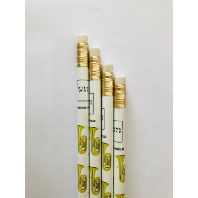 Bleistift mit Tubaaufdruck