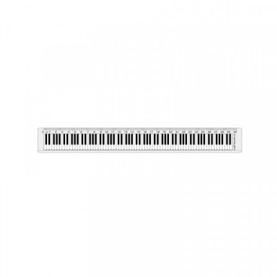 Lineal Klaviertastatur 30cm - transparent