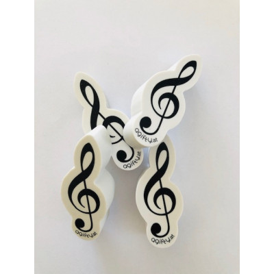 Radiergummi in Violinschlüsselform