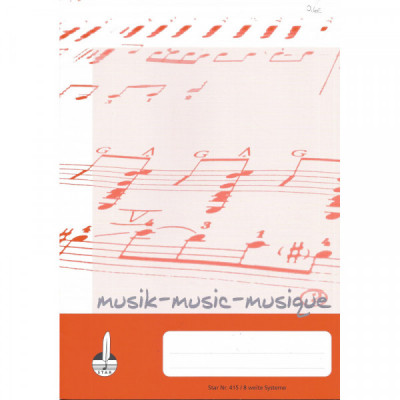 Notenheft DIN A4 - MUSIK