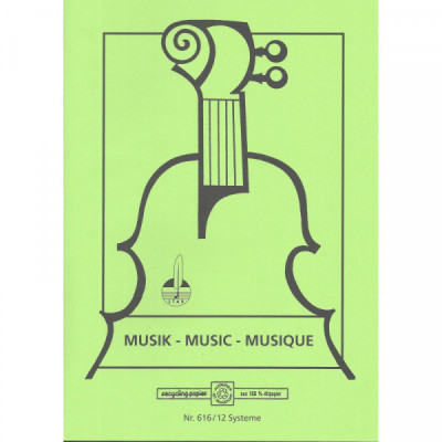 "STAR" Notenheft DIN A4 - Musik