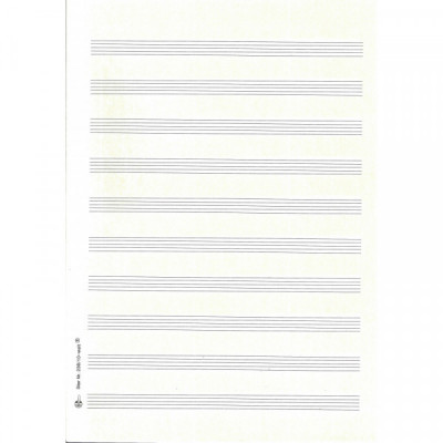 "STAR" Notenpapier Doppelbogen A4 - weite Systeme