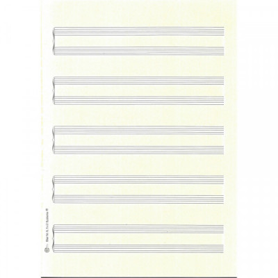 "STAR" Notenpapier Doppelbogen A4 hoch