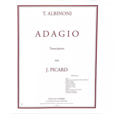 Albinoni Tomaso Adagio g-moll