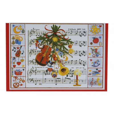 Doppelkarte Weihnachtsoratorium von J. S. Bach