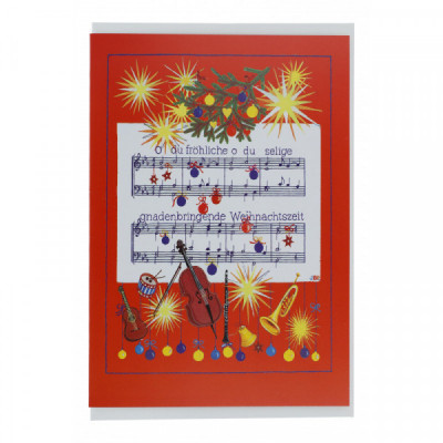 Weihnachts-Doppelkarte "O du fröhliche"