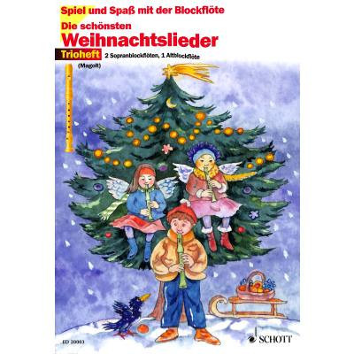 Die schönsten Weihnachtslieder für Blockflötentrio