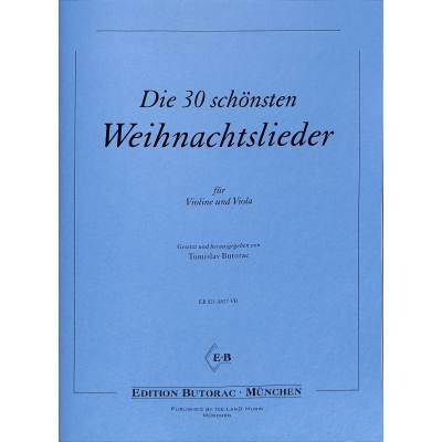 Die 30 schönsten Weihnachtslieder für Violine und Viola