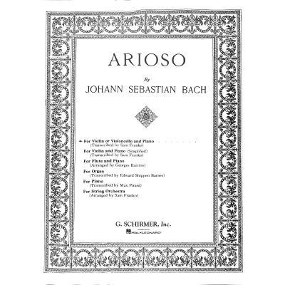 Bach Johann Sebastian Arioso