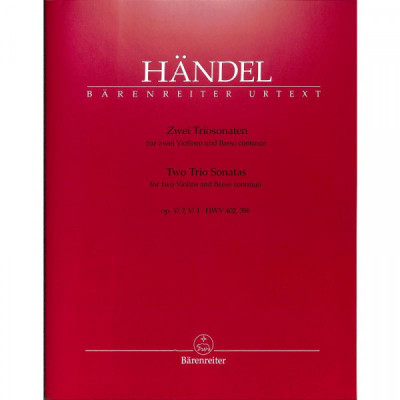 Händel Georg Friedrich 2 Triosonaten (B-Dur op 5/7 A-Dur op 5/1)