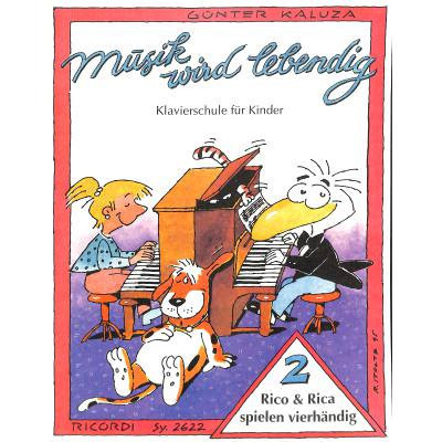 Kaluza Günter Rico + Rica spielen vierhändig 2
