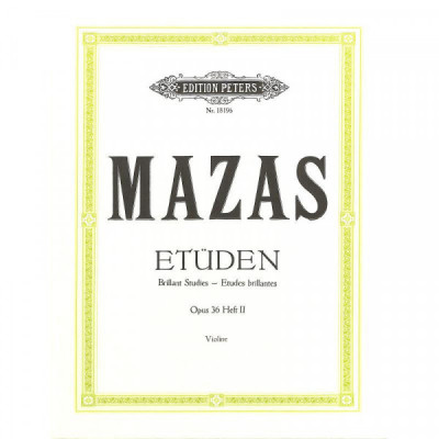 Mazas Etüden, op.36 - Heft 2