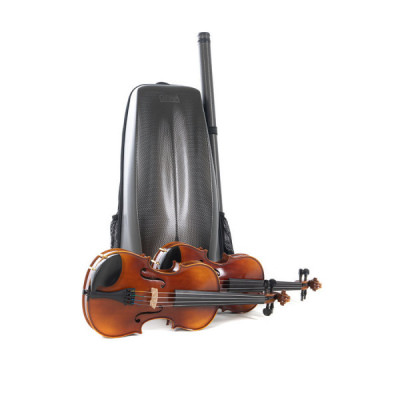 GEWA Violinkoffer Rucksack Space Bag Titanium 4/4 - 1/4