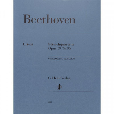 Beethoven Ludwig van Quartette op 59 op 74 op 95