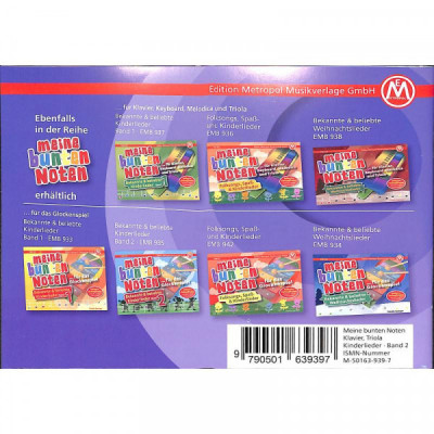 Meine bunten Noten für Klavier Keyboard Melodica + Triola Meine bunten Noten für Klavier Keyboard Melodica + Triola