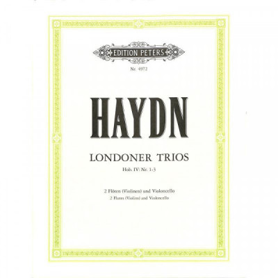 Haydn Joseph Londoner Trios Hob 4/1-3