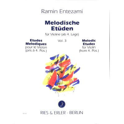 Ramin Entezami - Melodische Etüden für Violine 3