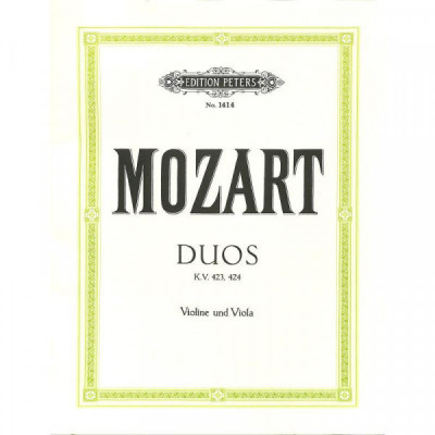 Mozart Wolfgang Amadeus 2 Duos KV 423 + KV 424