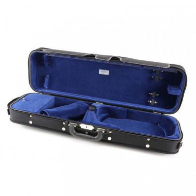 J. Winter Leichter Holzkoffer für Violine JW 3023 schwarz/blau J. Winter Leichter Holzkoffer für Violine JW 3023 schwarz/blau