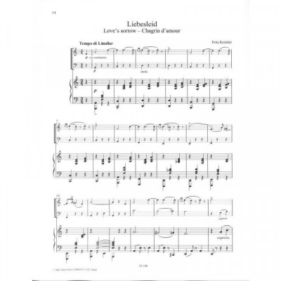 Kreisler Fritz Liebesfreud / Liebesleid