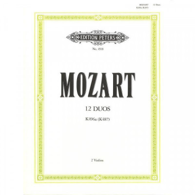 Mozart Wolfgang Amadeus 12 leichte Duette KV 487 (496a)